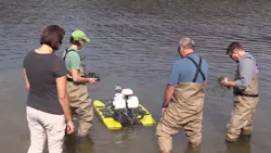 The ORNL-developed AquaBOT measures a range of water quality indicators, providing data for studies focused on clean water and sustainable energy.