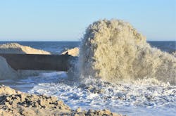 Sand replenishment pumps sand through pipelines onto several beaches in order to prevent elevated ocean waters from flooding coastal communities. Sand replenishment pumps sand through pipelines onto several beaches in order to prevent elevated ocean waters from flooding coastal communities.