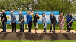 (From L to R): Cook County School District 130 Board President William Werner, Crestwood Trustee Frank Caldario, Crestwood Trustee Anthony J. Benigno, Crestwood Mayor Kenneth Klein, MWRD President Kari K. Steele, Crestwood Trustee Patricia Theresa Flynn, MWRD Executive Director Brian A. Perkovich, Cook County School District 130 Superintendent Colleen M. McKay and MWRD Commissioner Mariyana Spyropoulos. (From L to R): Cook County School District 130 Board President William Werner, Crestwood Trustee Frank Caldario, Crestwood Trustee Anthony J. Benigno, Crestwood Mayor Kenneth Klein, MWRD President Kari K. Steele, Crestwood Trustee Patricia Theresa Flynn, MWRD Executive Director Brian A. Perkovich, Cook County School District 130 Superintendent Colleen M. McKay and MWRD Commissioner Mariyana Spyropoulos.