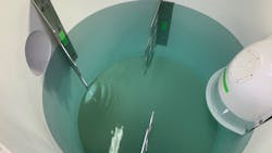 A combination of a solid baffle and perforated baffles helps redirect flow and increase the length of the surface that the flow needs to travel. A combination of a solid baffle and perforated baffles helps redirect flow and increase the length of the surface that the flow needs to travel.