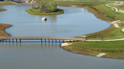 To complete the expansion of Buffalo Creek Reservoir, water had to be drained during excavation before being restored with native prairie, terraced wetlands, and a naturalized shoreline. To complete the expansion of Buffalo Creek Reservoir, water had to be drained during excavation before being restored with native prairie, terraced wetlands, and a naturalized shoreline.