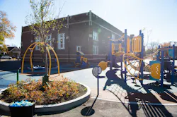 The playground after improvements.