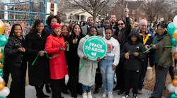 MWRD officials joined Space to Grow® project partners to cut the ribbon on the new schoolyard at Black Magnet Elementary School.