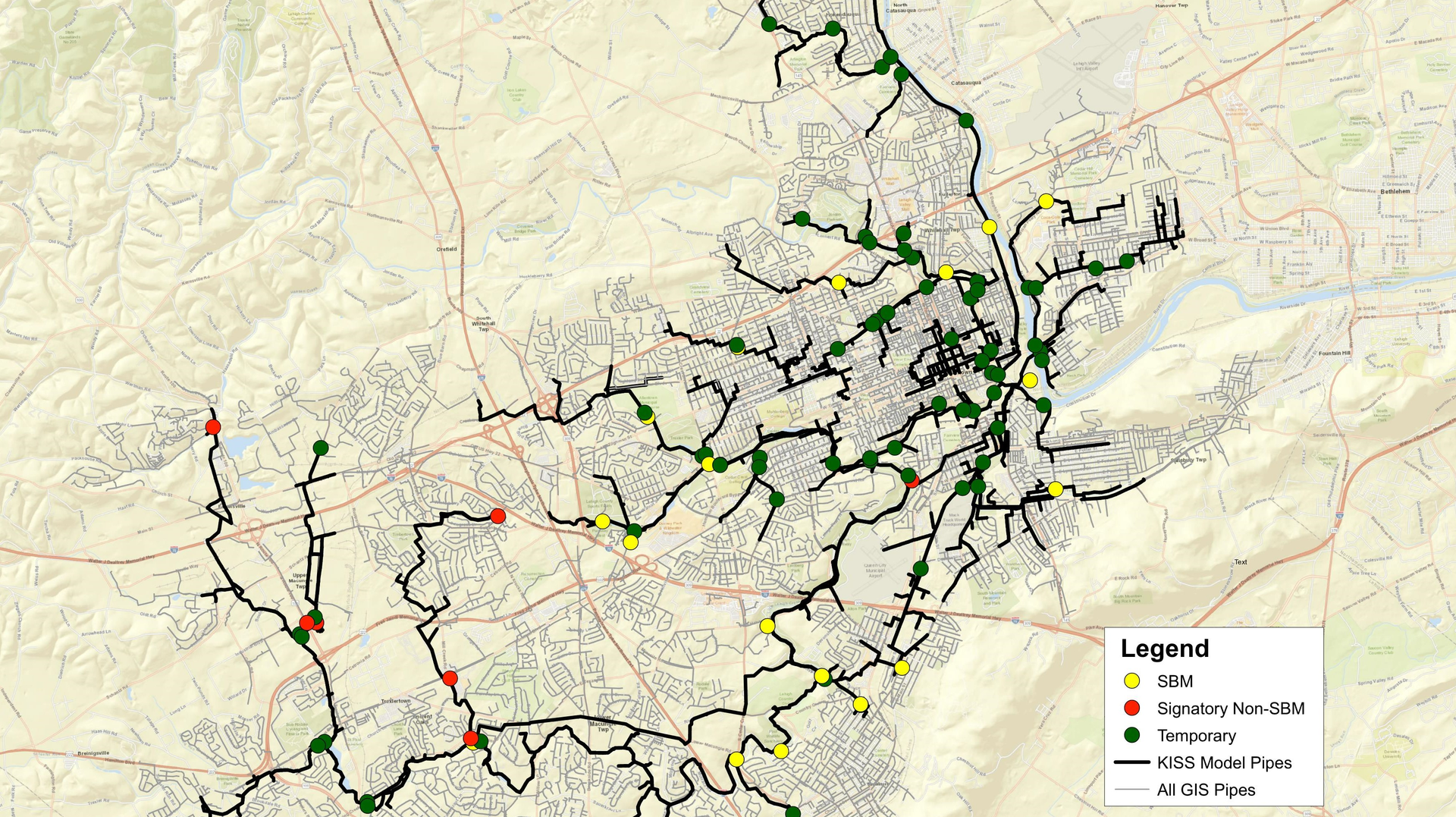 LCA&rsquo;s Flow Meter Locations