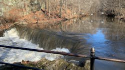 Stone Mill Dam within the NY Botanical Gardens in Feb 2022. Stone Mill Dam within the NY Botanical Gardens in Feb 2022.