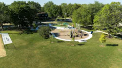 Aspen Trails Park in Mount Prospect received new amenities, but below is also an underground storage chamber to collect more stormwater.