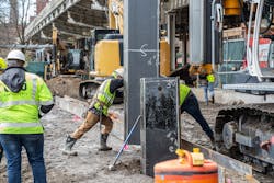 The project stretches along 2.4 miles – it begins at Montgomery Street and heads north to East 25th Street. The project stretches along 2.4 miles – it begins at Montgomery Street and heads north to East 25th Street.