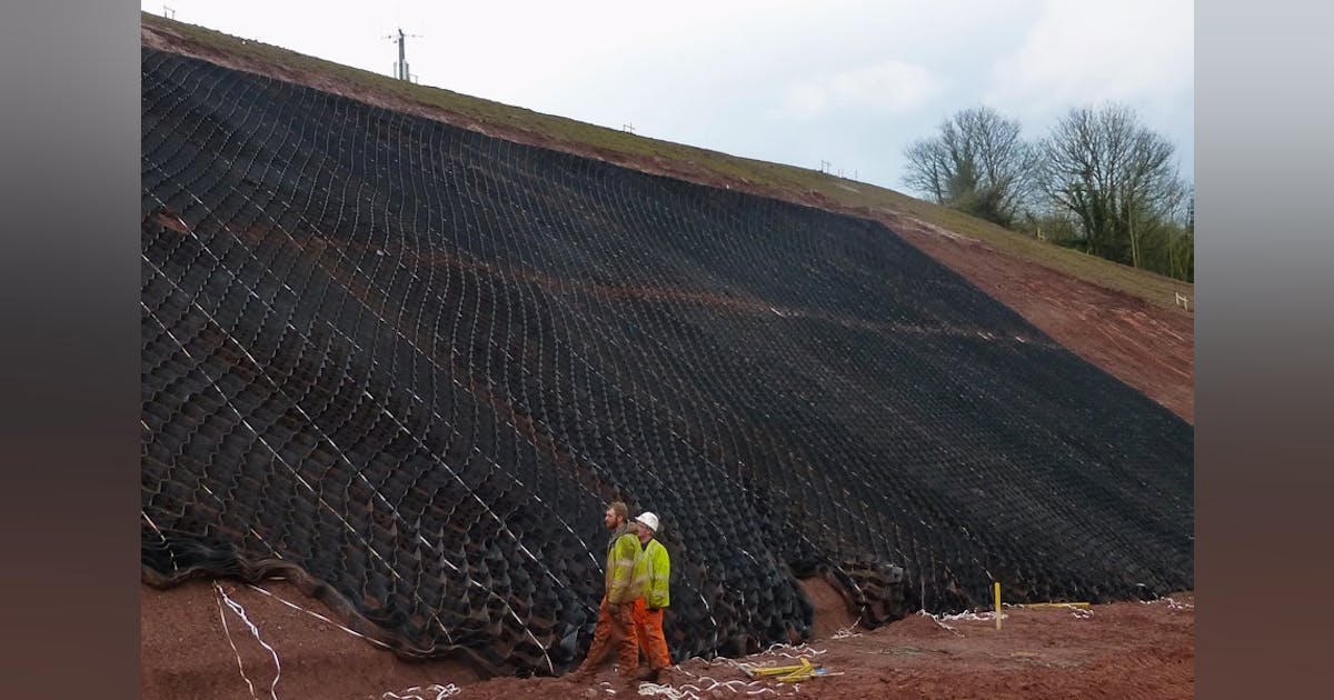 Vegetated Soil Stabilization System Shores Up Steep Slope | Stormwater ...