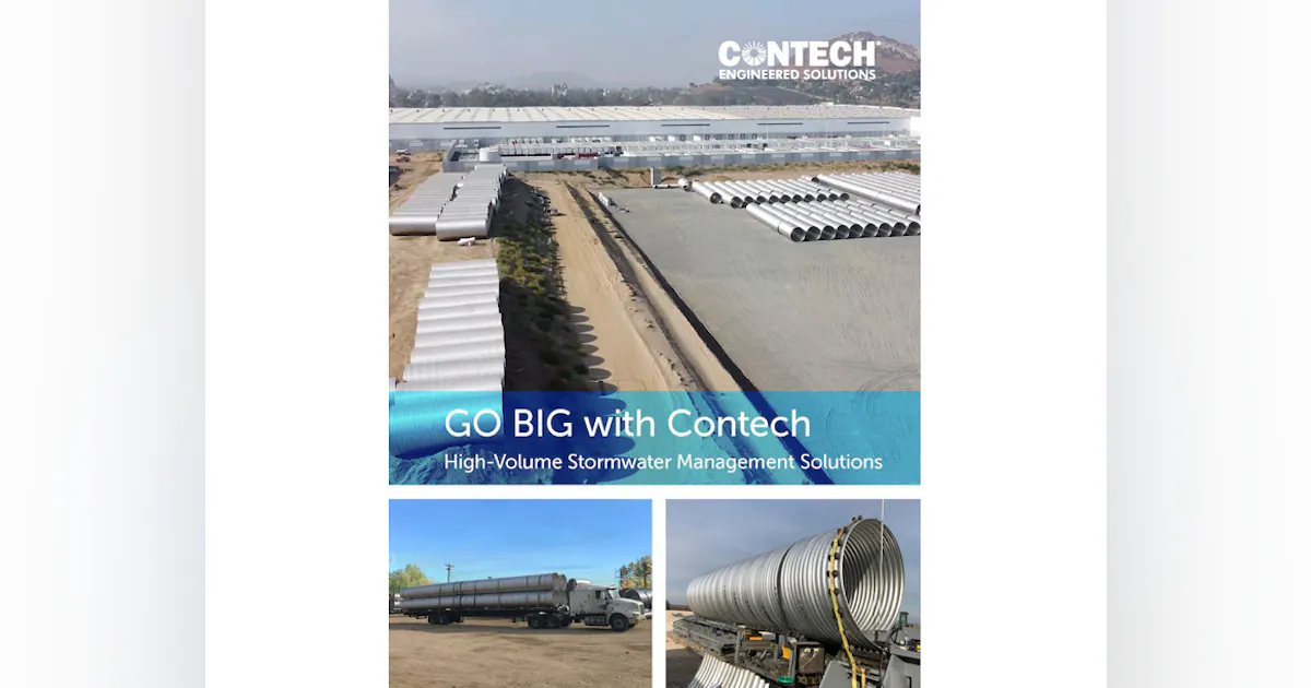 Contech’s GO BIG Brochure | Stormwater Solutions