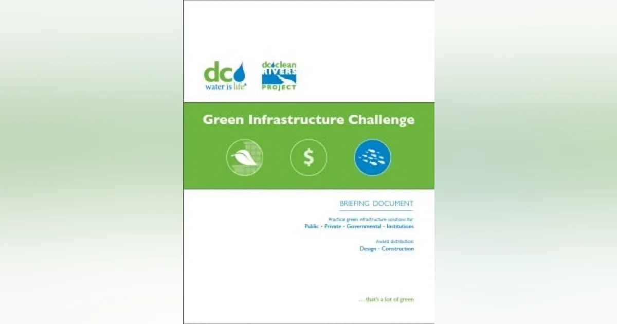 DC Water Announces Green Infrastructure Challenge | Stormwater Solutions