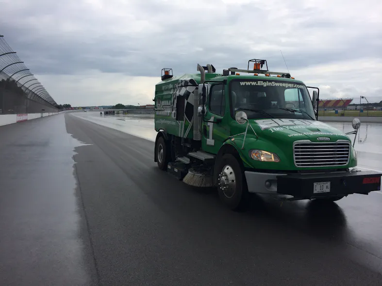 Sweper Racing Line Elgin Sweeper Named Official Sweeper of NASCAR Green | Stormwater Solutions