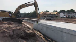 Three underground detention systems were designed to reduce the stormwater runoff peak flows.