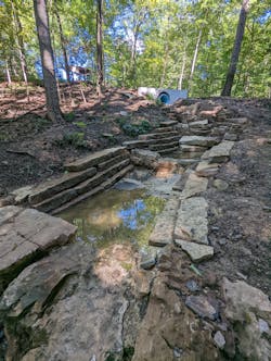 The project’s anticipated benefits include reducing the pollutant loading in nearby streams by treating stormwater via green infrastructure. The project’s anticipated benefits include reducing the pollutant loading in nearby streams by treating stormwater via green infrastructure.