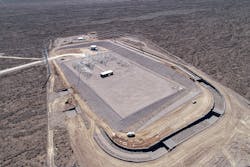 A hydraulic channel was needed to divert and protect from the rainstorm water coming from Sloan Canyon Mountains. A hydraulic channel was needed to divert and protect from the rainstorm water coming from Sloan Canyon Mountains.