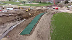 To remove most of the town from the floodplain, the USACE Omaha District widened a 1.5 mile segment of Middle Logan Creek.