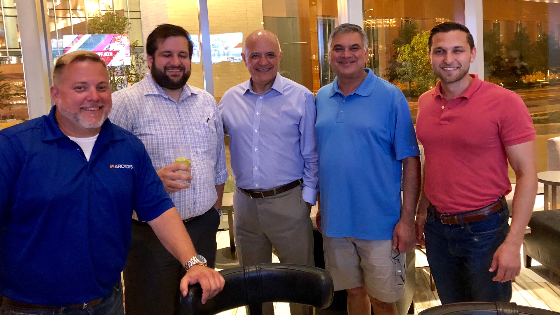 Fernando Pasquel (middle) with colleagues at a Low Impact Development Conference.