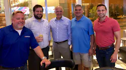 Fernando Pasquel (middle) with colleagues at a Low Impact Development Conference.
