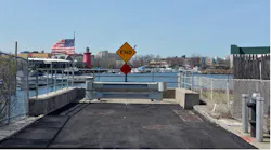 One of two new bulkheads created by the project adjacent to Shell Bank Creek.