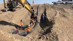 The Saskatchewan Potash Facility High Pressure Brine Line. The Saskatchewan Potash Facility High Pressure Brine Line.