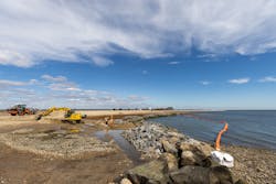 Natural and softer shorelines can be combined with other flood mitigation infrastructure to keep coastal areas protected from erosion. Natural and softer shorelines can be combined with other flood mitigation infrastructure to keep coastal areas protected from erosion.
