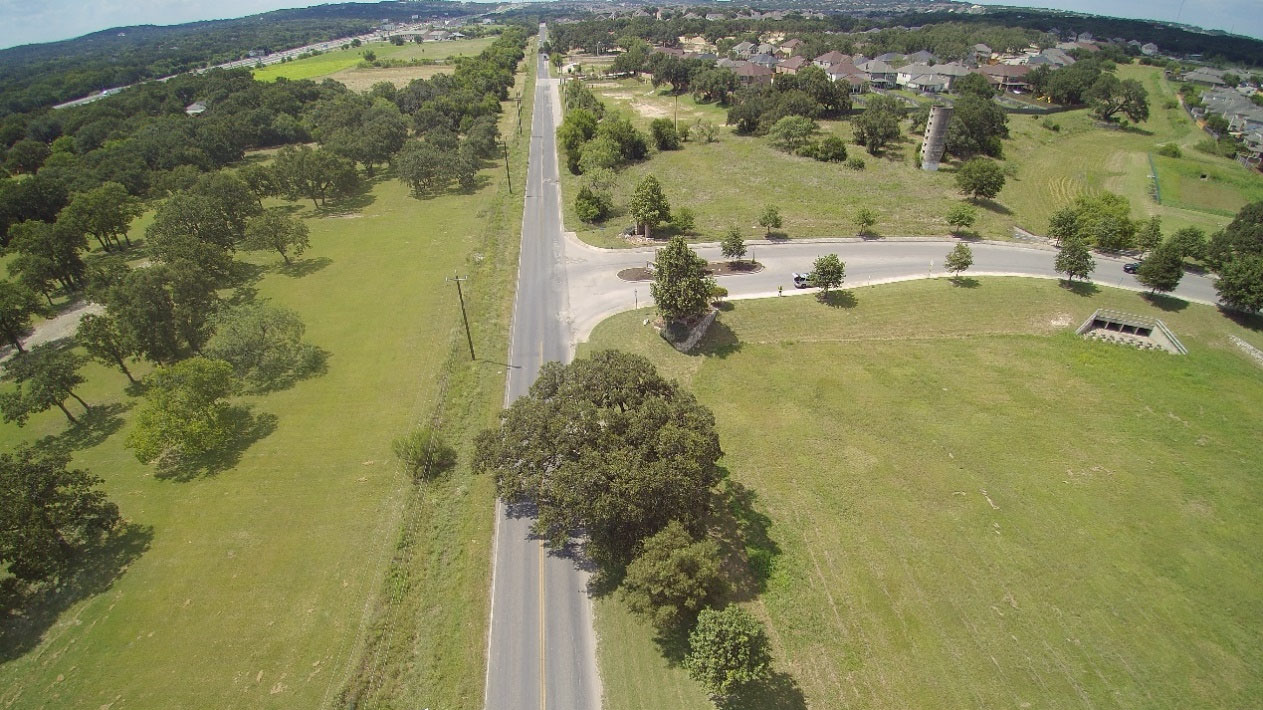 Figure 1- Old Fred Rd Road (Bird&rsquo;s Eye View)