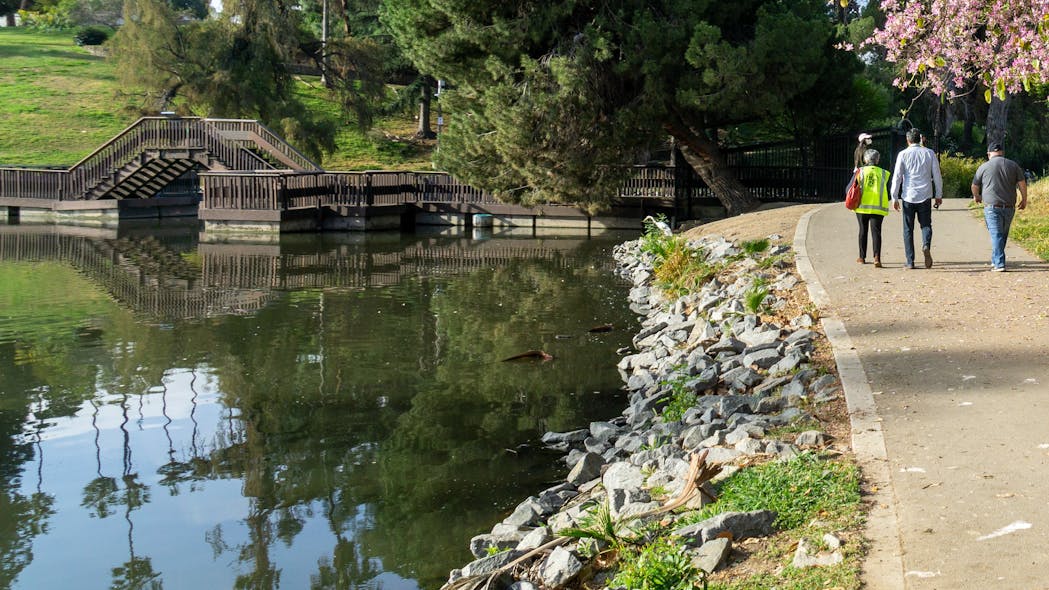 The Hollenbeck Park Lake Rehabilitation Project is expected to capture 347.7 acre-feet of runoff annually.