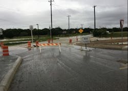 Figure 2- Flooding along Old Fred Rd Figure 2- Flooding along Old Fred Rd