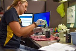 Outfall samples can be tested in the field or in the office. If a sample tests positive for a pollutant, staff will need to re-sample the outfall and capture additional samples upstream to determine the location of the discharge. Outfall samples can be tested in the field or in the office. If a sample tests positive for a pollutant, staff will need to re-sample the outfall and capture additional samples upstream to determine the location of the discharge.