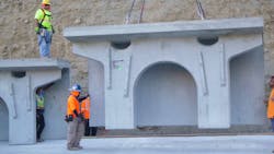 The project has a single storm capture volume of over 24 acre-feet and recharges over 320 acre-feet annually. The project has a single storm capture volume of over 24 acre-feet and recharges over 320 acre-feet annually.