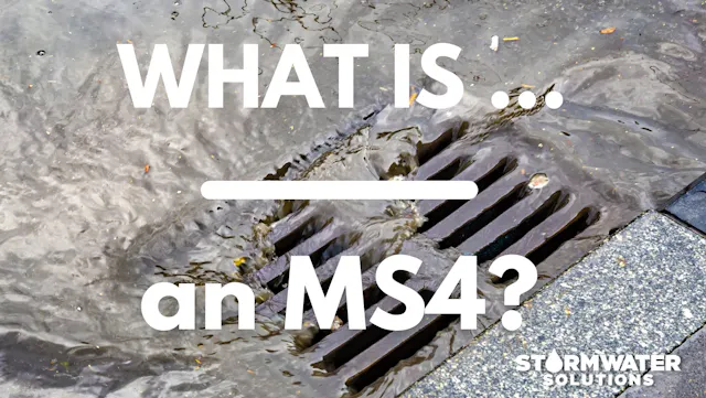Ms4 Inlet Grate Raised Lettering What is an MS4? | Stormwater Solutions