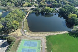There is up to 4o acre-feet of adaptive flood storage at the pump station for automated control. There is up to 4o acre-feet of adaptive flood storage at the pump station for automated control.