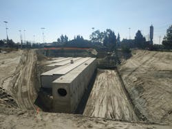 The project is set to reduce pollutant loads to downstream water bodies by capturing wet and dry weather runoff. The project is set to reduce pollutant loads to downstream water bodies by capturing wet and dry weather runoff.