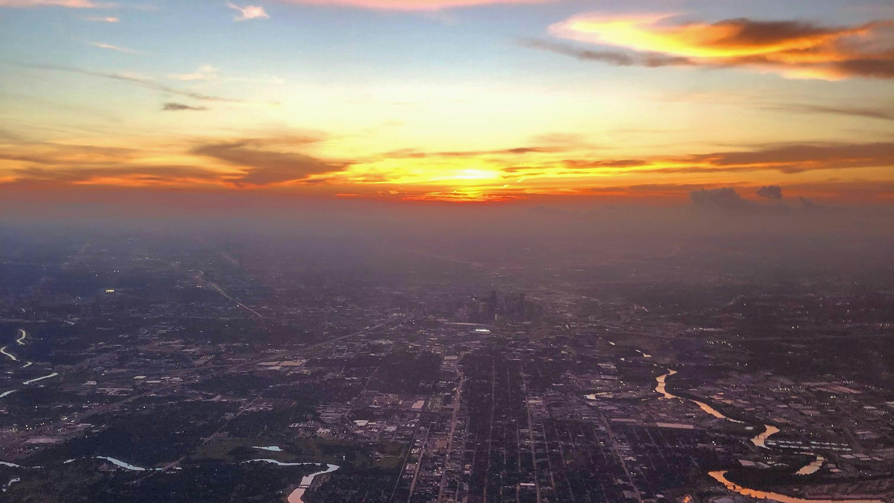 Confluence of Buffalo and Brays Bayous in Houston, Texas - August 2021
