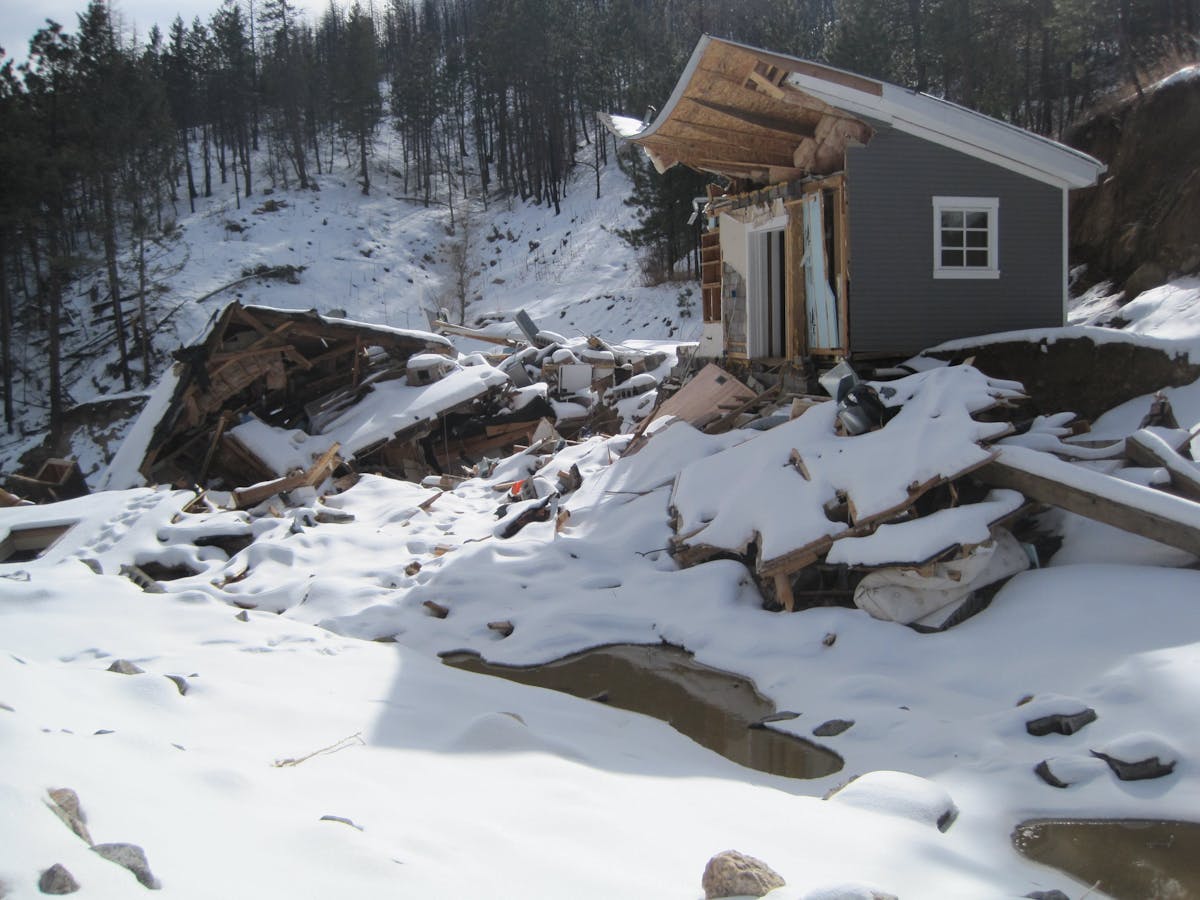 The flooding event exposed homes and roadways to imminent threat of streambank erosion.