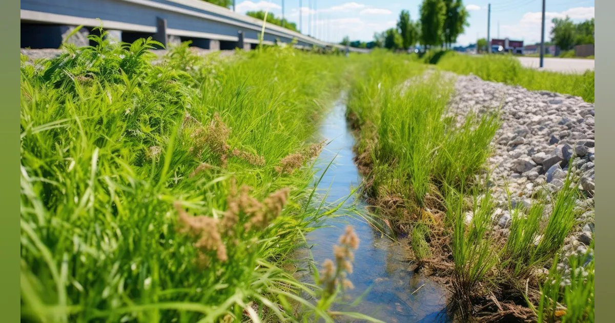 Slow Runoff Example Designing effective vegetated swales for roadside runoff | Stormwater ...