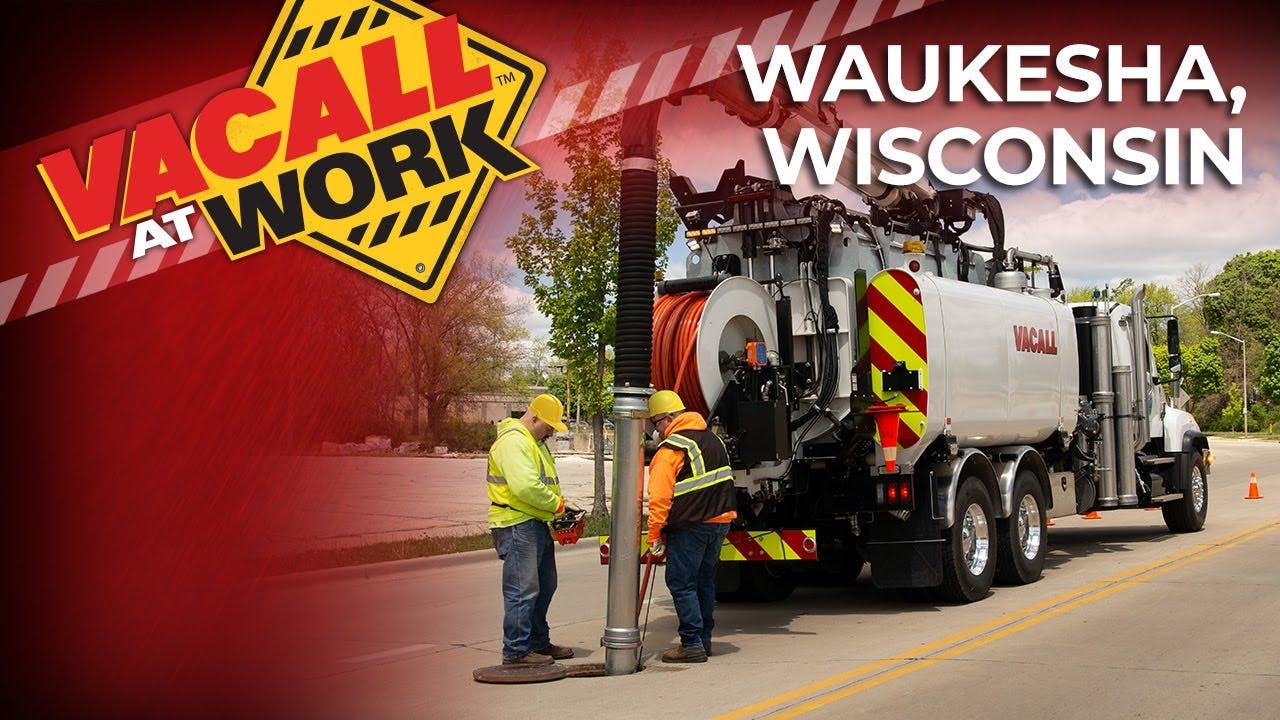 Versatile combination sewer cleaner is well equipped for productive work in Waukesha, WI