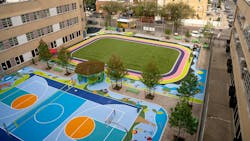 Trust for Public Land Ribbon Cutting PS 229 Maspeth. Photo credit: NYC Water. Trust for Public Land Ribbon Cutting PS 229 Maspeth. Photo credit: NYC Water.