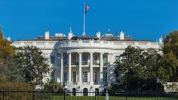 Panoramic view of the White House in Washington DC, USA. Panoramic view of the White House, the residence and workplace of the American president located in the city of Washington DC Panoramic view of the White House in Washington DC, USA. Panoramic view of the White House, the residence and workplace of the American president located in the city of Washington DC