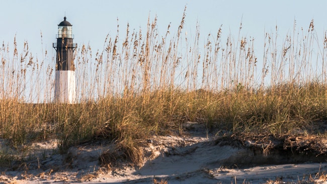 Lighthouse on Tybee Island near Savannah, Georgia.