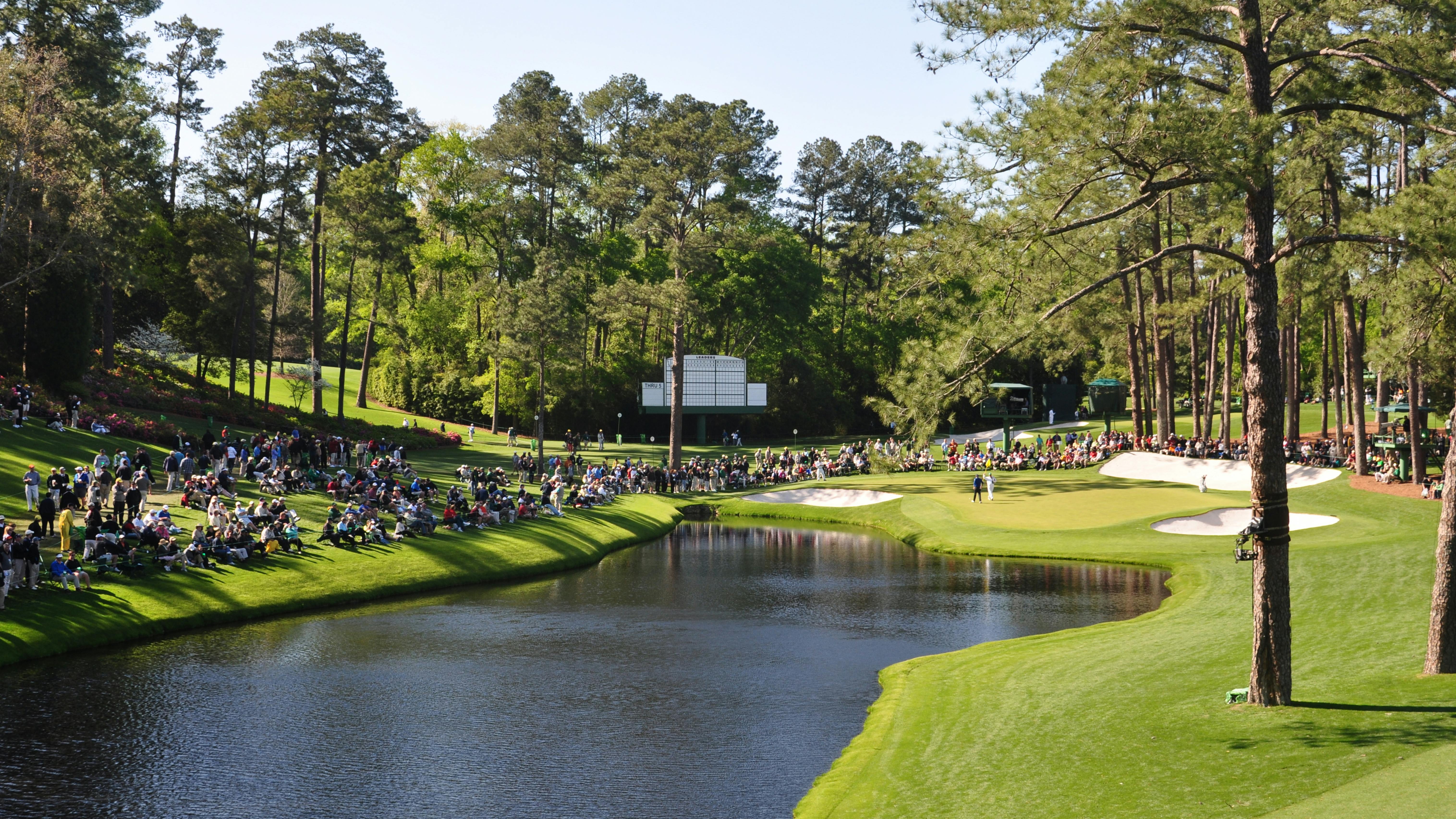 The 16th hole at the Augusta National Golf Club