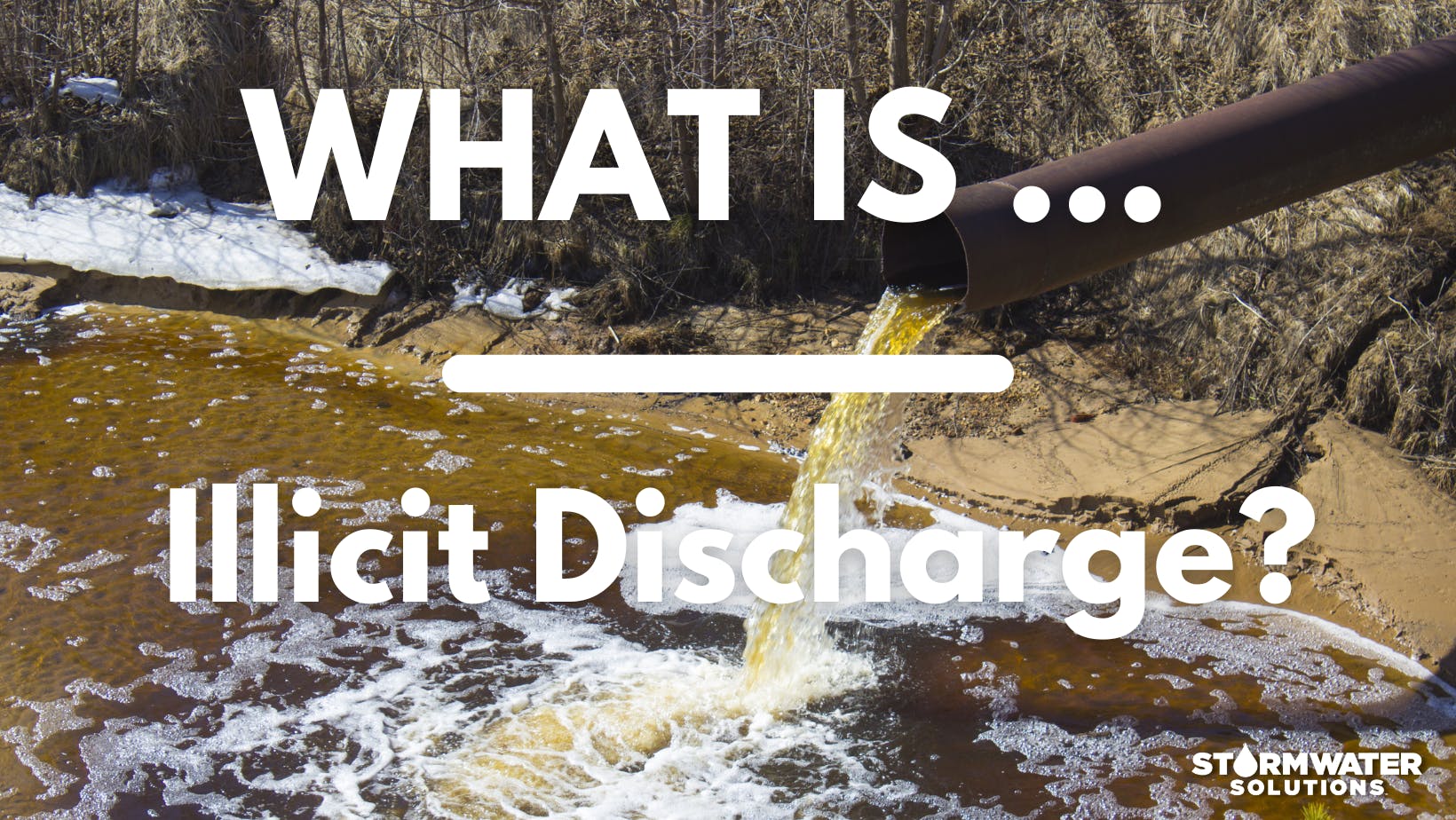 Industrial wastewater discharged into water body