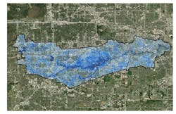 Figure 2: Hurricane Harvey had severe and widespread impact to the Brays Bayou watershed. Figure 2: Hurricane Harvey had severe and widespread impact to the Brays Bayou watershed.