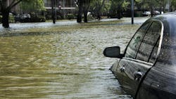 Brays Bayou overflowed during Houston, Texas floods. Brays Bayou overflowed during Houston, Texas floods.