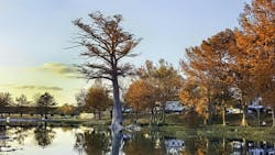 Fall season on the Guadalupe river in Kerrville,Texas Fall season on the Guadalupe river in Kerrville,Texas