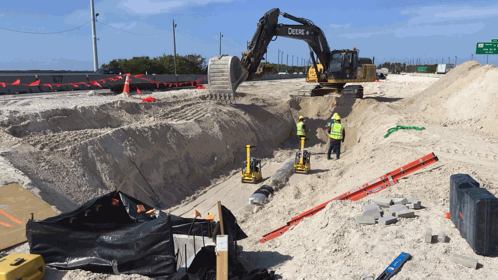 Nearly 10,000 feet of HP Storm in diameters ranging from 18 to 42 inches was used for the Howard Frankland Bridge stormwater management system.