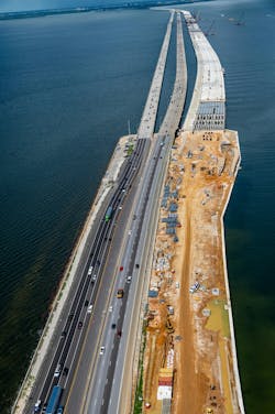 The thermoplastic pipe was used to create the stormwater drainage system in two areas leading up to I-275 in Tampa. In addition to reliably conveying the flow, the pipe’s inherent strength and superior joints would protect retaining walls from erosion that could be caused by other types of pipe. The thermoplastic pipe was used to create the stormwater drainage system in two areas leading up to I-275 in Tampa. In addition to reliably conveying the flow, the pipe’s inherent strength and superior joints would protect retaining walls from erosion that could be caused by other types of pipe.