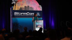 Sarah Matin delivers the keynote speech at StormCon in Orlando. Sarah Matin delivers the keynote speech at StormCon in Orlando.