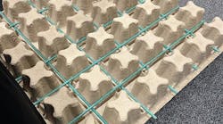 This pervious concrete system uses bio-degradable pulp This pervious concrete system uses bio-degradable pulp