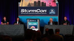 A panel discussion at StormCon 2025 in Orlando focused on Florida's stormwater management. A panel discussion at StormCon 2025 in Orlando focused on Florida's stormwater management.