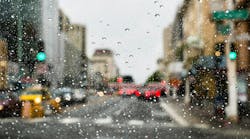 Driving through San Francisco on a rainy day Driving through San Francisco on a rainy day